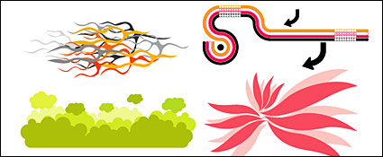 Vector simple fashion pictorial material