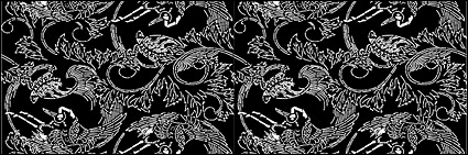 Vector traditional tiled background material-47