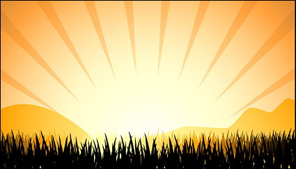 Sunset light radiation