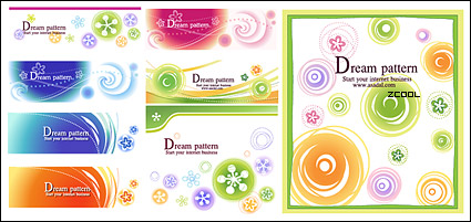 lovely pattern vector background material