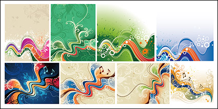 A set of eight lines of the dynamic vector