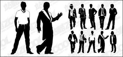 Various types of material men Vector