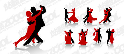 Vector material dance figures in Pictures