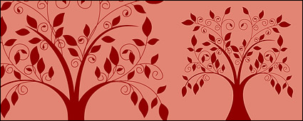 Vector cartoon trees