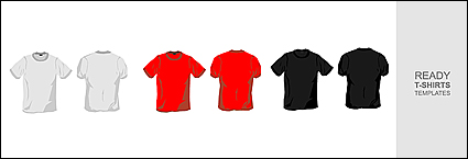 -shirt template vector material