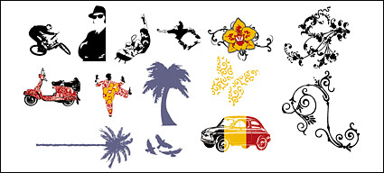 Movement and the street culture vector material-20