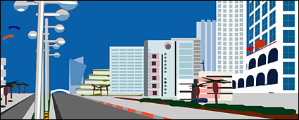 City vector material